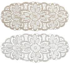Pack of 6 Floral Lace Oval
