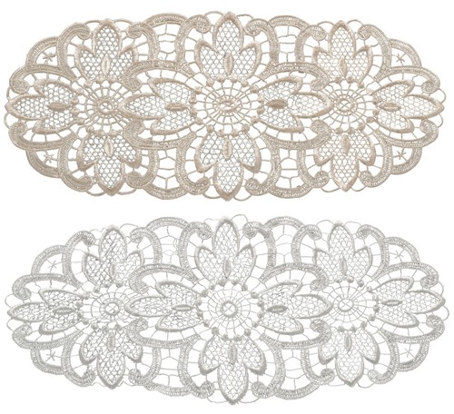 Pack floral lace oval - 6,