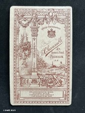 CDV Picture Back, by Secourable Peckham Antique Victorian Fashion Photo