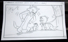SIGNED TOM JERRY dinosaur cat
