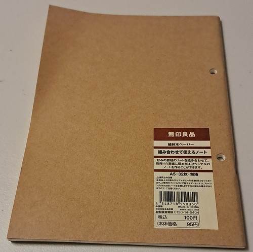 Muji notebook sheets - a5, 32