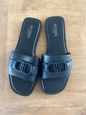 womens Navy leather sandals