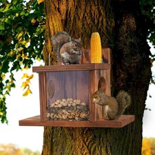 Wood Squirrel Feeder Garden