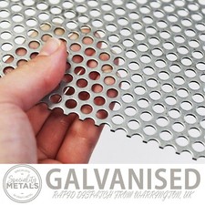 Galvanized Steel Perforated Mesh | 2mm Hole, 3.5mm Pitch, 1mm Thickness
