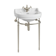 Burlington Round Basin Wash Stand Brushed Nickel Finish