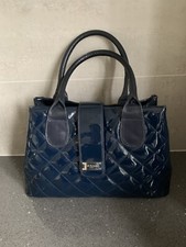 LK Bennett Blue Patent Tote