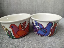 Villeroy & Boch ACAPULCO Ramekin Small Bowl Mid-Century Modern Bird Flower 1960s