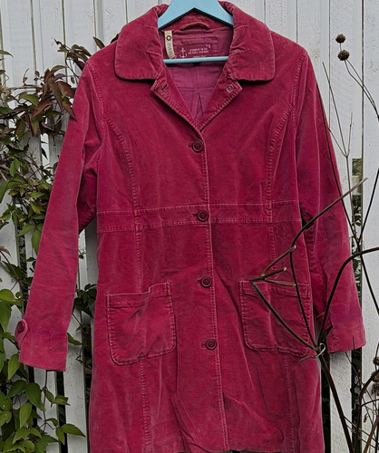 Seasalt pink velour coat - seasalt, size