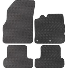 For Renault Megane MK3 2008 to 2016 Black Rubber Tailored Car Mats 3mm 4pc Set