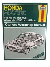 Honda Accord 1984-85 Owner's
