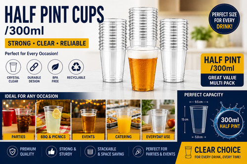 Reusable plastic half - reusable,
