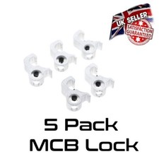 Metal MCB RCD Miniature Circuit Breaker Lockout/ Lock Off Device - 5 Pack