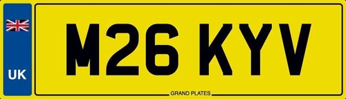 Micky number plate m26 kyv - v,