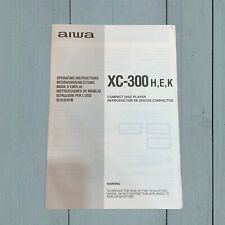 Aiwa XC300 CD Player Operating