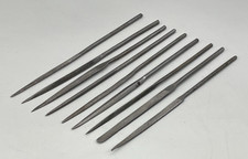 9 Vintage Needle Files Rasp Jeweller Craft Watchmaker Model Maker Tool