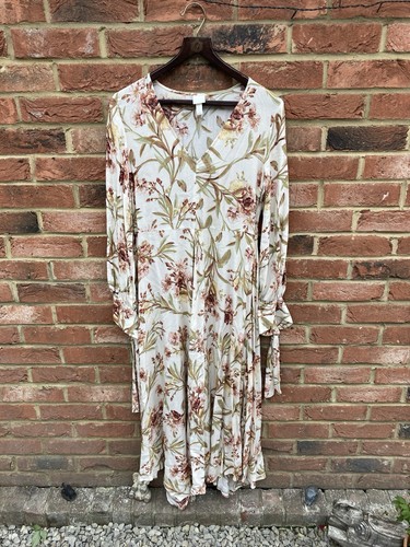 Prairie style cream floral - h&m,