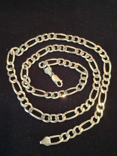 Heavy sterling silver figaro - heavy,