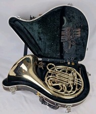 Yamaha YHR-668 N Double French Horn Silver Nickle Key F/Bb - Serviced