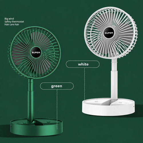 Foldable telescopic desk fan - telescopic,