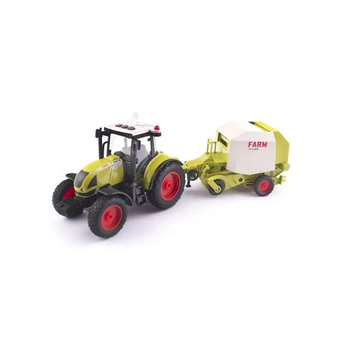 Tractor with trailer bale - with,