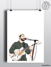 LIAM FRAY Glastonbury Festival 2019 Minimalist Music Poster Minimal Courteeners
