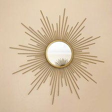 Gold Sunburst Wall Mirror 60cm