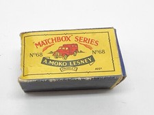 VINTAGE MATCHBOX SERIES LESNEY PRODUCTS EMPTY CAR BOX 68 ARMY WIRELESS TRUCK