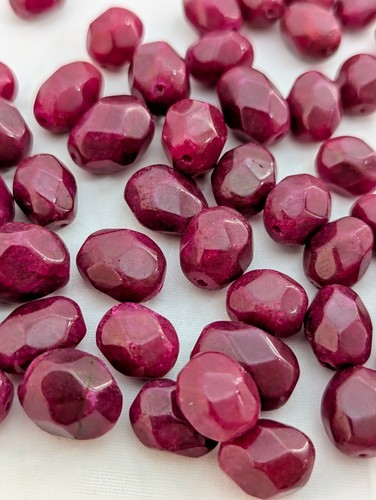 Ruby gemstone beads emerald - ruby,
