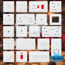 Knightsbridge Curved Edge Light Switches & Sockets Full Range -15 Year Guarantee