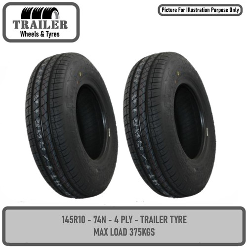 Trailer tyre 145r10 - tyre, inch