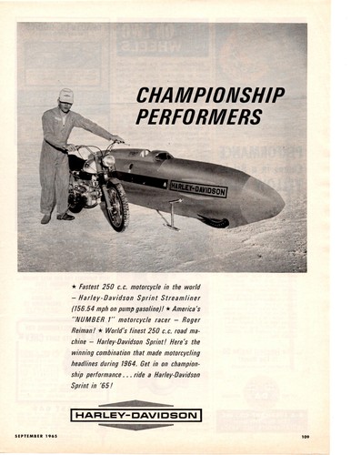 1965 harley davidson 250cc - 1965,