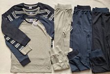BNWT Older Boys 3pk Navy Grey Pyjama Set Nightwear 9 years NEXT