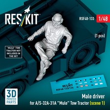 1/48 Male Driver Resin Figure
