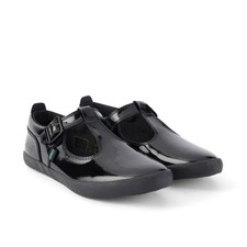 Women's Kickers Kariko T Bar Patent Shoe in Black