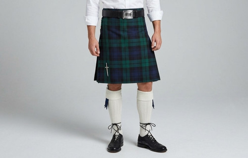Men kilt black watch tartan - kilt,