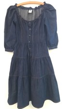 Vintage 80s Blue Denim Peasant