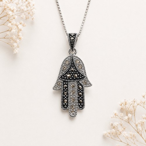925 sterling silver hamsa - 925, hand
