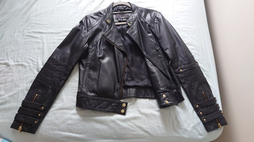 Mango womens crop leather - mango,
