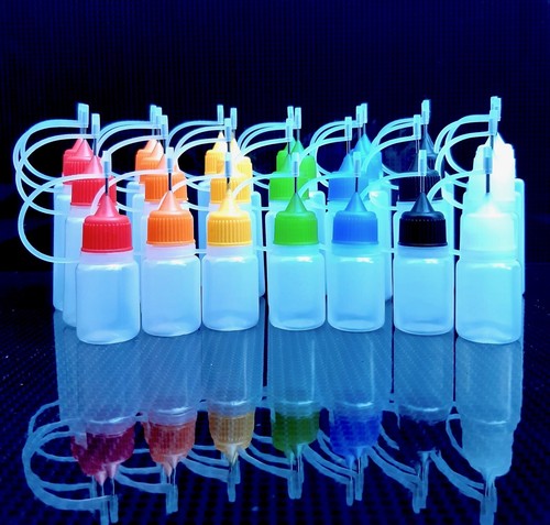 Empty bottles with needle - bottles,