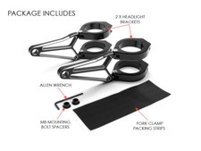 Headlight brackets with - headlight,
