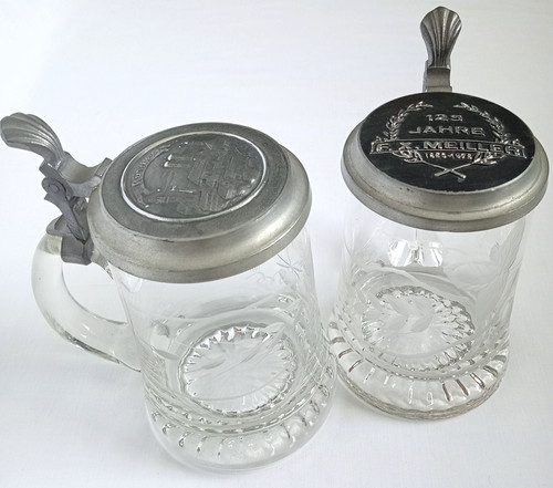 Vintage german etched glass - 2,