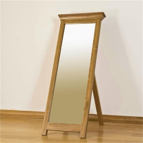 Solid oak cheval - solid, mirror
