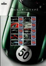 GB QEII 2005 50th Anniversary of E Type Jag Smiler Sheet Mint (JT21)