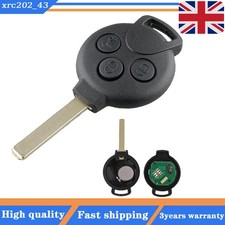 For 2007 - 2015 Smart Fortwo 451 Car 3 Button Remote Key Fob 434MHz PCF7941 Chip