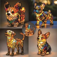 LED Dog Night Light Resin