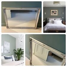 Huge Stunning Period Style Antique Silver Wall Mirror Over Mantel CAN DEL