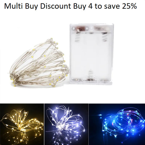 Fairy string lights - lights, rice