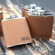 Personalised engraved flask - personalised,