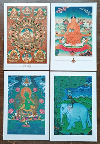 Buddhist auspicious postcard - buddhist,