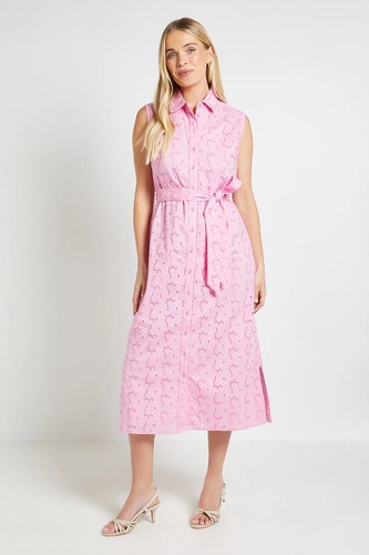 Wallis pink maxi dress - pink, womens
